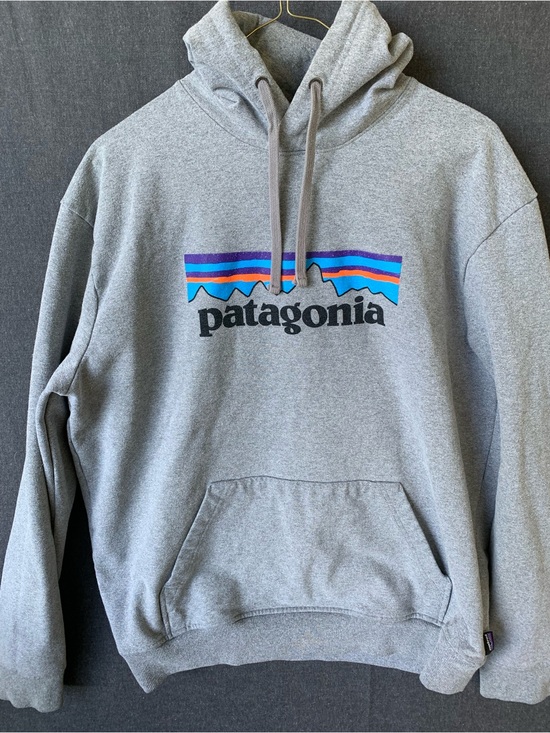 Patagonia Other - Patagonia Gray Hoodie Men's P-6 Logo Uprisal Hoody Size Large